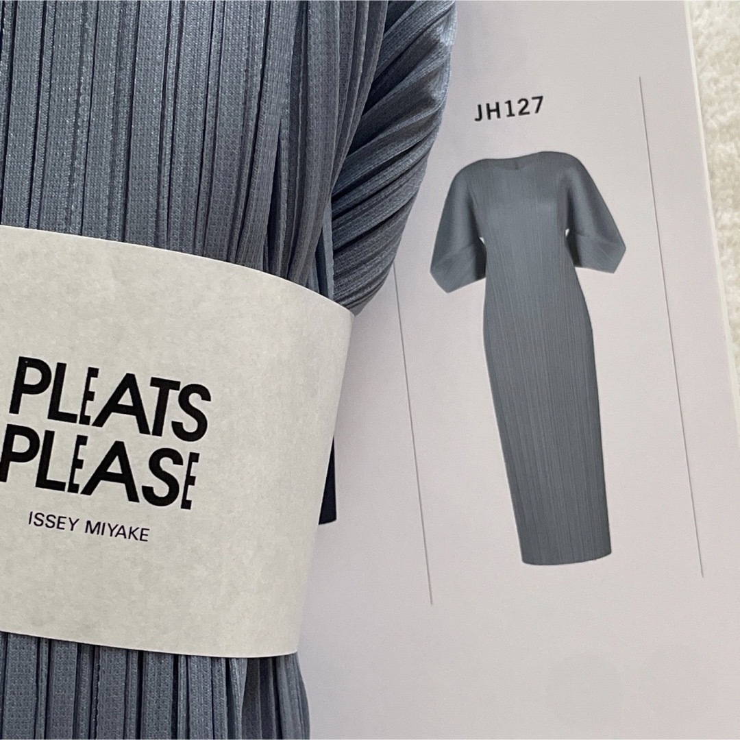 極美品 プリーツプリーズ イッセイミヤケ PLEATS PLEASE ワンピース フレンチスリーブ プリーツ 無地 トップス レディース 3(L相当) ブラック