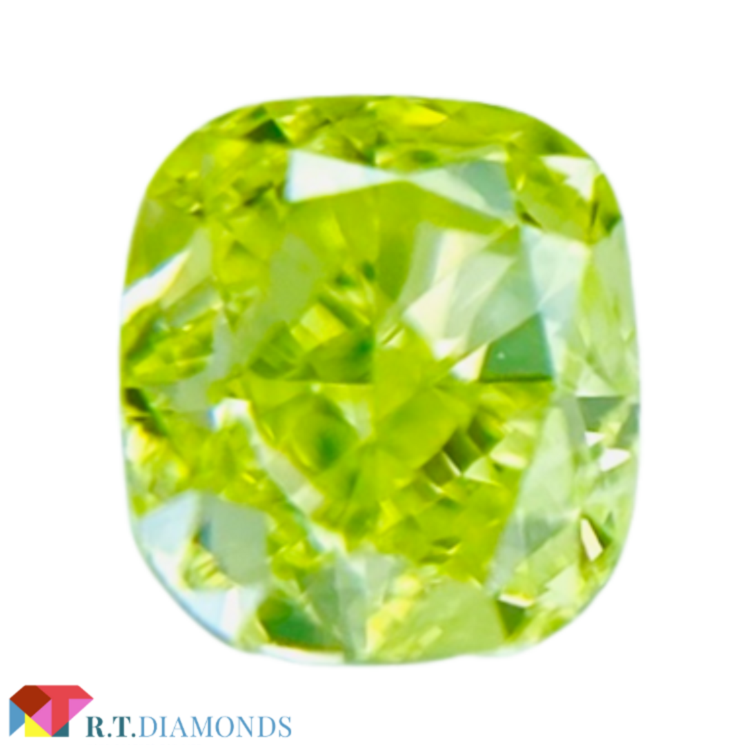 FANCY INTENSE YELLOW GREEN 0.243ct X