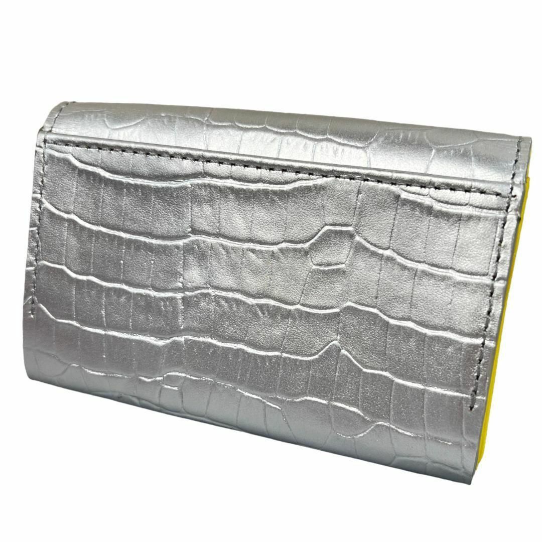 MUVEIL - ♀【新品】ミュベール カードケース 名刺入れ パール クロコ