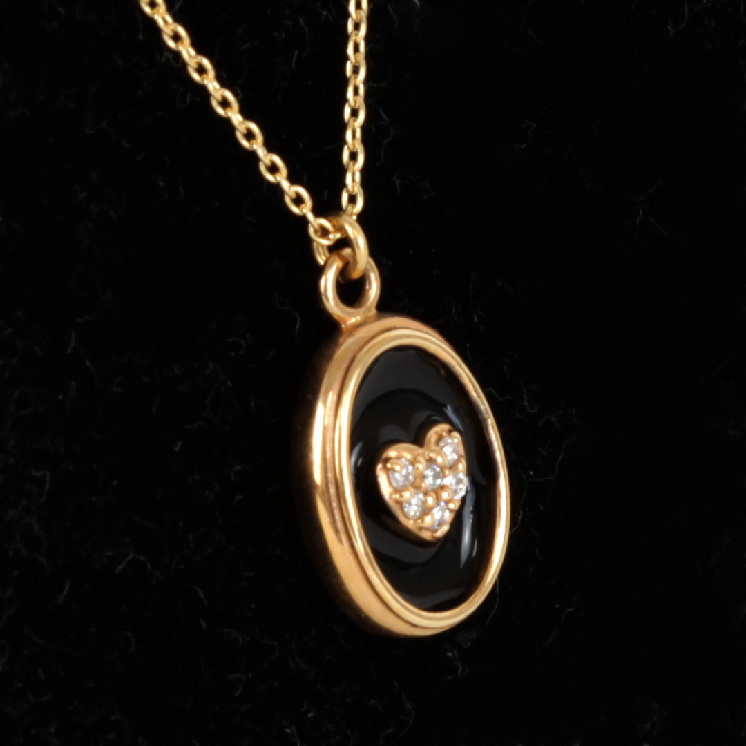 美品『USED』 K18/K14  mikia ネックレス ダイヤモンド 0.036ct 3.1g