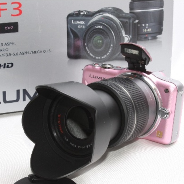 Panasonic - ❤️お洒落ピンクで一眼デビュー❤️LUMIX GF3レンズキット❤️