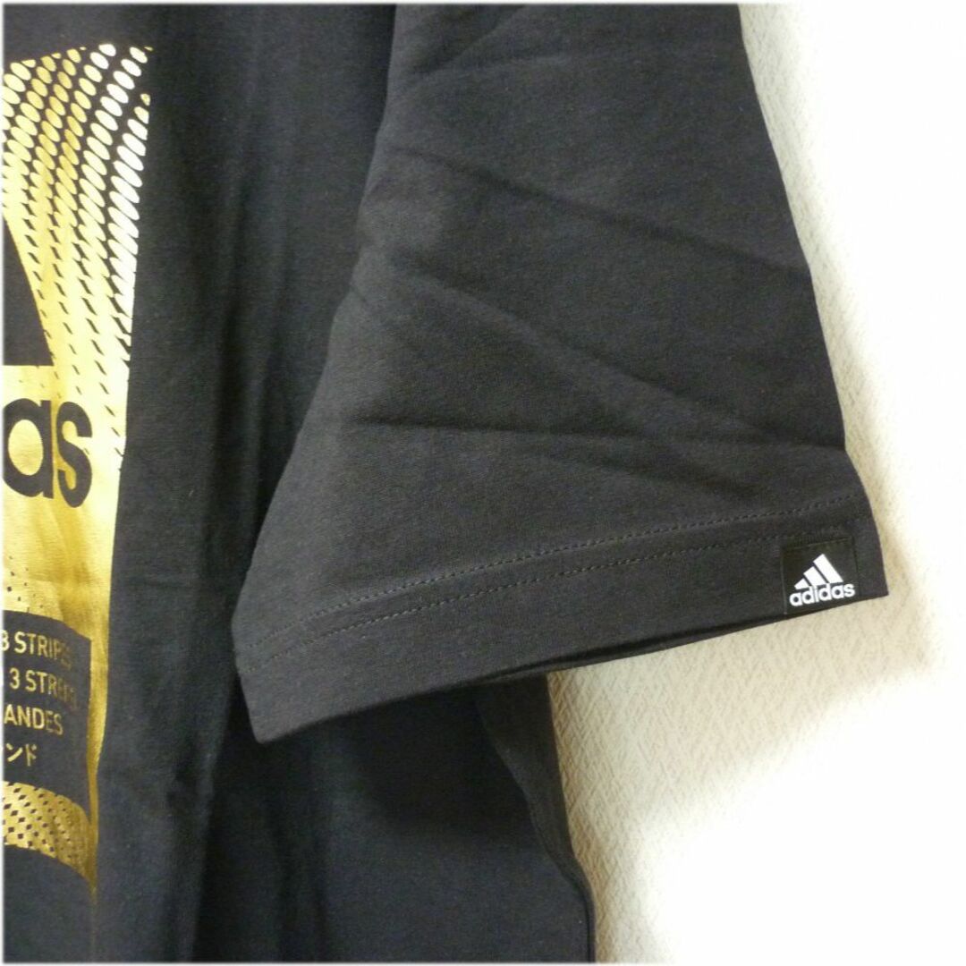 adidas(アディダス)の大きいサイズ3XL★アディダス黒メンズTシャツ/金(ゴールド) メンズのトップス(Tシャツ/カットソー(半袖/袖なし))の商品写真