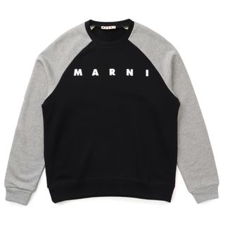 マルニ MARNI 【大人もOK】キッズ セーター アシンメトリー  ニットカラーブロック ロゴ 長袖 2023年秋冬新作 M00963 M00R3 0M803