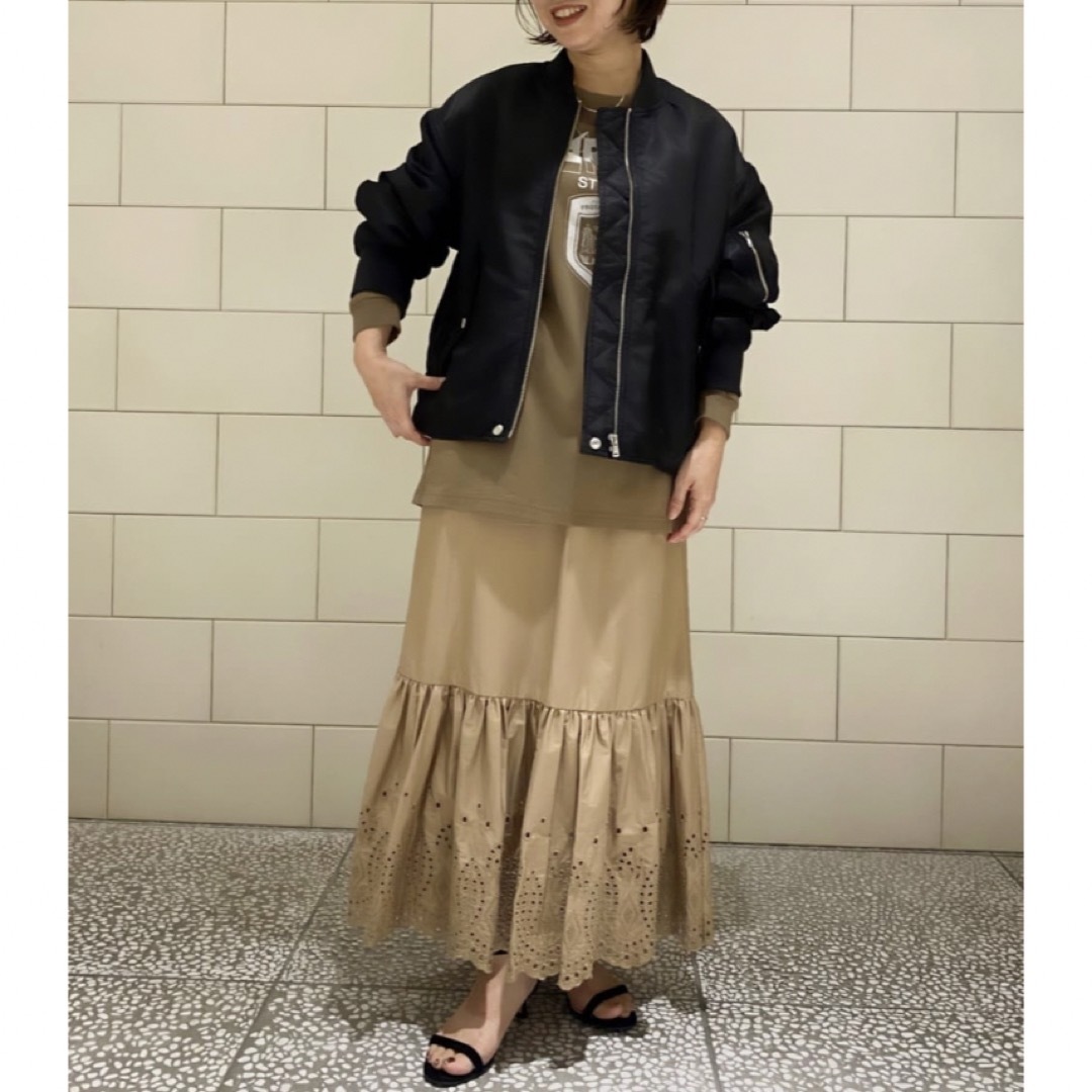 Spick & Span - 2022 Spick and Spanコットンエンブロイダリースカート