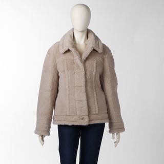 マックスマーラ(Max Mara)のマックスマーラ MAX MARA コート ショートジャケット TEDDINO テディベア アイコン ファー アウター TEDDY 2023年秋冬新作 2310860139 0020 CASCIA(毛皮/ファーコート)