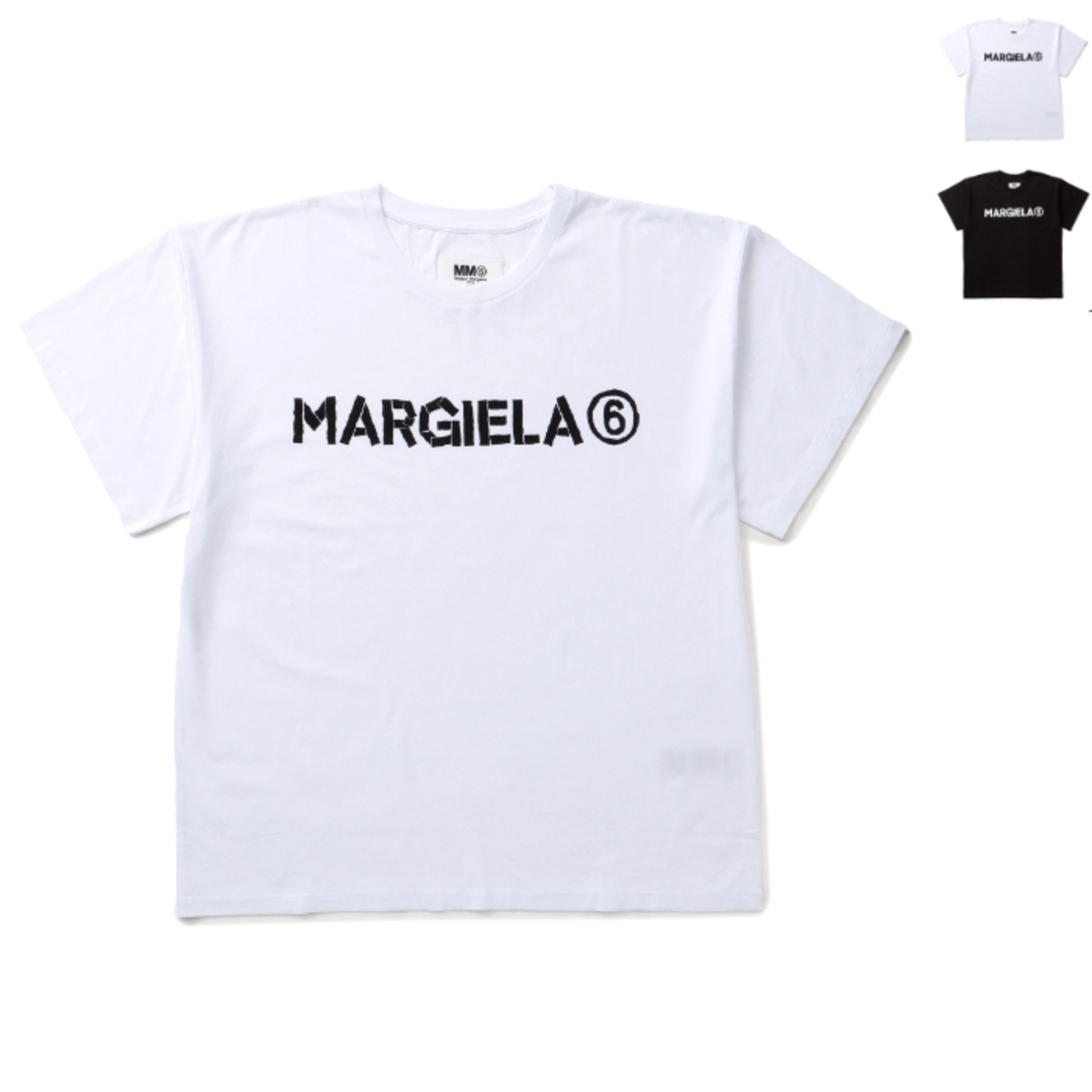 114cm表記サイズエム エム シックス メゾン マルジェラ MM6 MAISON MARGIELA 【大人もOK】キッズ Tシャツ オーバーサイズ 半袖 ロゴプリント ショートスリーブシャツ 2023年秋冬新作 M60408 MM009