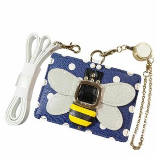 MUVEIL - ♀【新品】ミュベール 2WAYパスケース リール付き 紺 定期