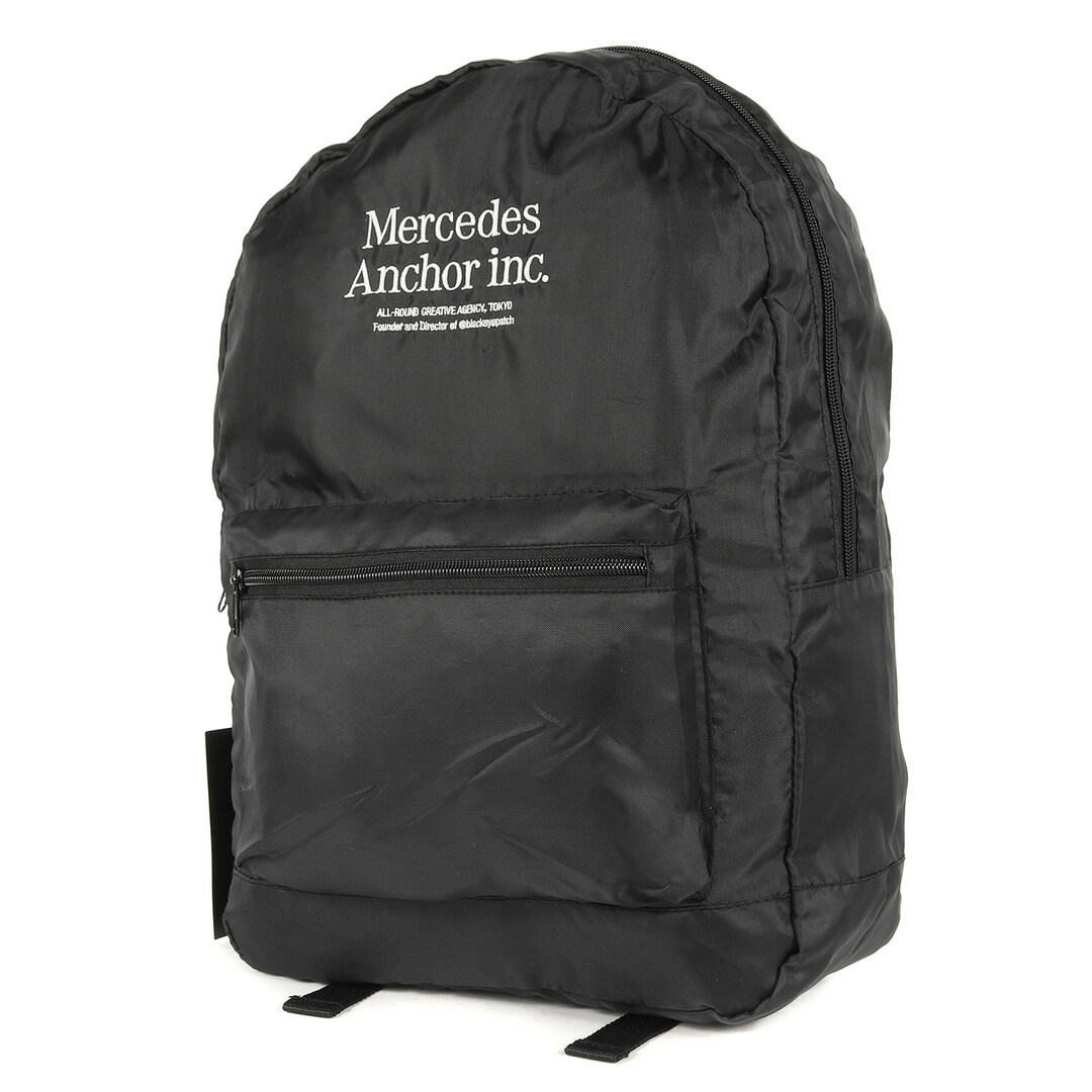 MERCEDES ANCHOR INC メルセデスアンカーインク バッグ 23SS ブランドロゴ バックパック ブラック 黒 カバン メンズバッグ シンプル 【メンズ】