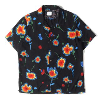 ＊ポールスミス Paul Smith フラワー 総柄 リヨセル 長袖シャツ M