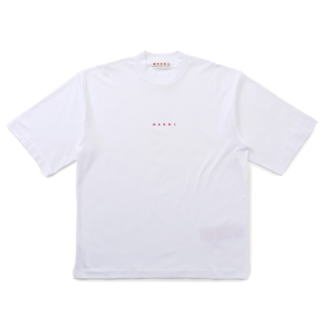 1048cm着丈マルニ MARNI Tシャツ ロゴ 半袖 クルーネック ショートスリーブシャツ 2023年秋冬新作 THJE0263P1 USCS87 L2W01