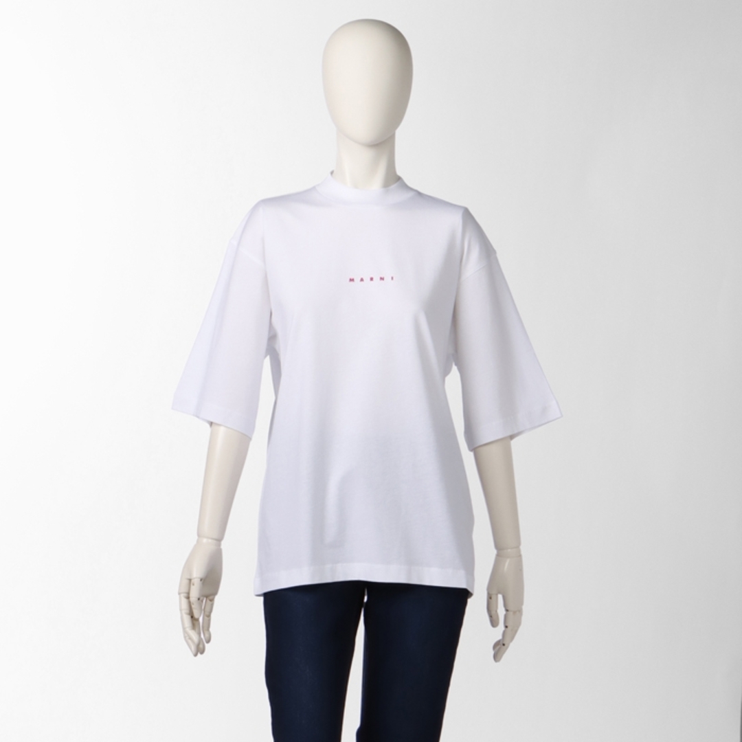 マルニ MARNI Tシャツ ロゴ 半袖 クルーネック ショートスリーブ