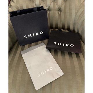 シロ(shiro)のSHIRO シロ　ショップ袋　紙袋2枚セット(バラ売り可)(ショップ袋)