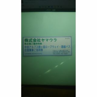 駒ヶ岳ロープウェイ＋路線バス 往復乗車招待券 有効期限2023年12月31日(その他)