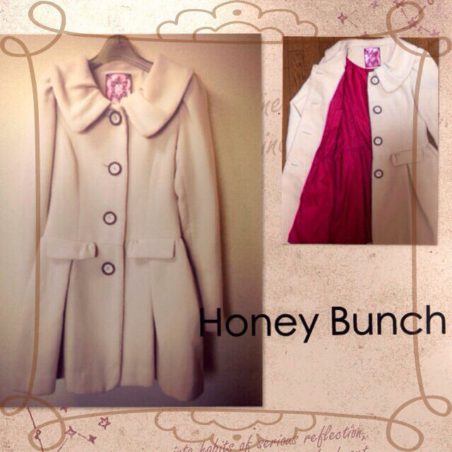 Honey Bunch(ハニーバンチ)のHoney Bunch ガーリーコート レディースのジャケット/アウター(ロングコート)の商品写真