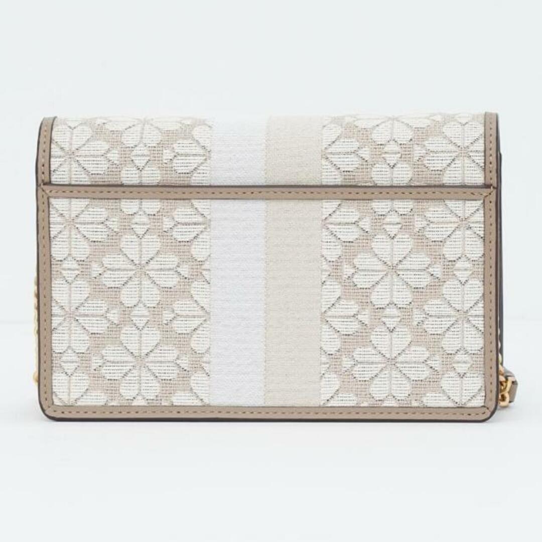 kate spade new york(ケイトスペードニューヨーク)のkate spade NEW YORK(ケイトスペード) PWR00447 SPADE FLOWER JACQUARD STRIPE wallet on chain Natural Multi レディースのバッグ(ショルダーバッグ)の商品写真