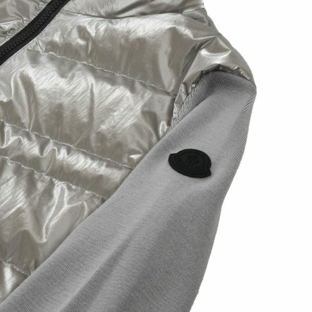 MONCLER(モンクレール)の【GRAY】モンクレール ダウン入りウールカーディガン  レディースのジャケット/アウター(ダウンジャケット)の商品写真