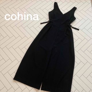 COHINA - コヒナ cohina サロペット オールインワン ブラックの通販 by