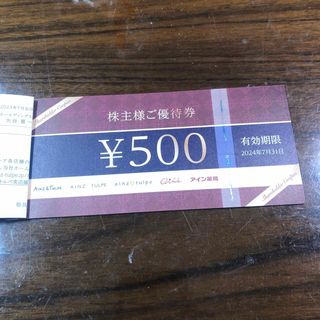 アインホールディングス 株主優待券 2,000円分(その他)