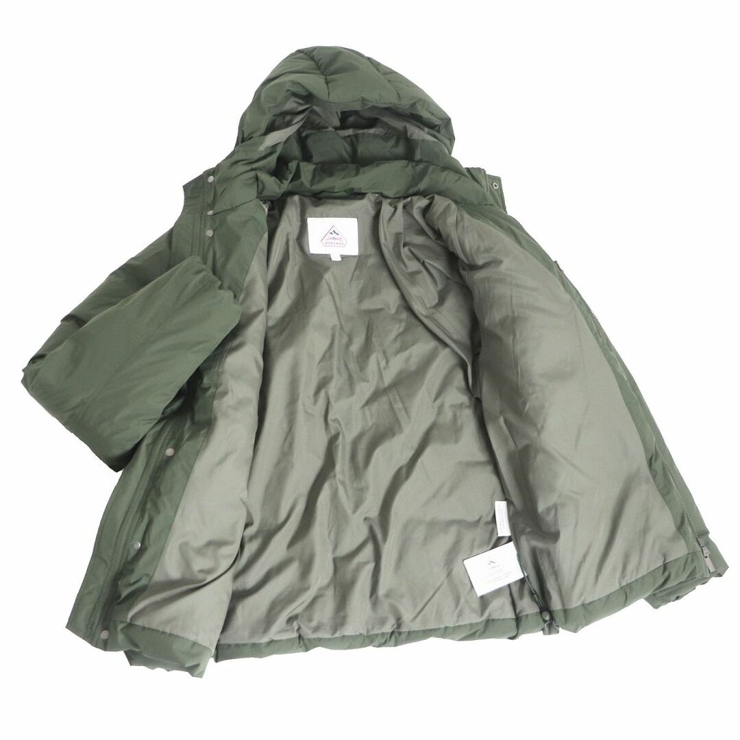 極美品□PYRENEX/ピレネックス HMS068 ユナイテッドアローズ別注 COVERT MINI RIPSTOP UA フーデッド WZIP  ダウンジャケット カーキ S 正規