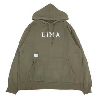 WTAPS ダブルタップス 22AW VISUAL UPARMORED HOODY ロゴプリント プルオーバーパーカー ネイビー 222ATDT-HPM02S