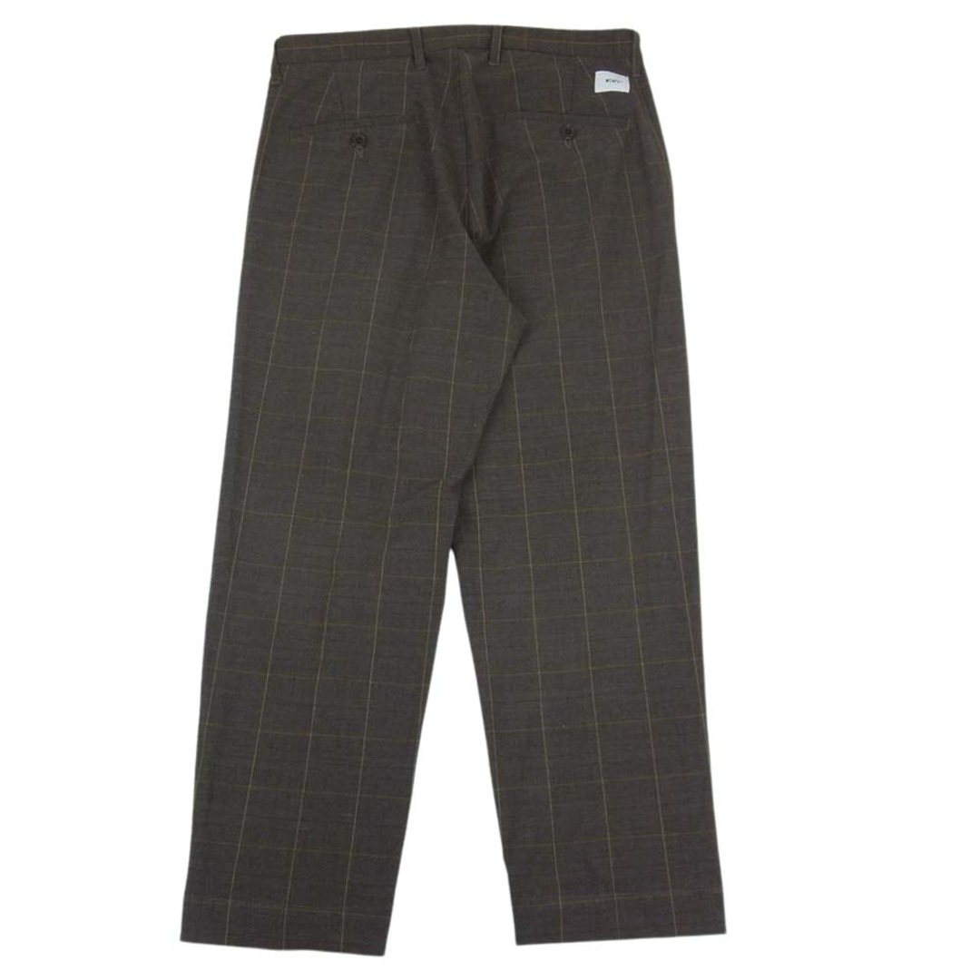 WTAPS ダブルタップス 20SS 201BRDT-PTM07 TUCK TROUSERS TEXTILE タック トラウザーズ テキスタイル パンツ ブラウン系 02【美品】 1