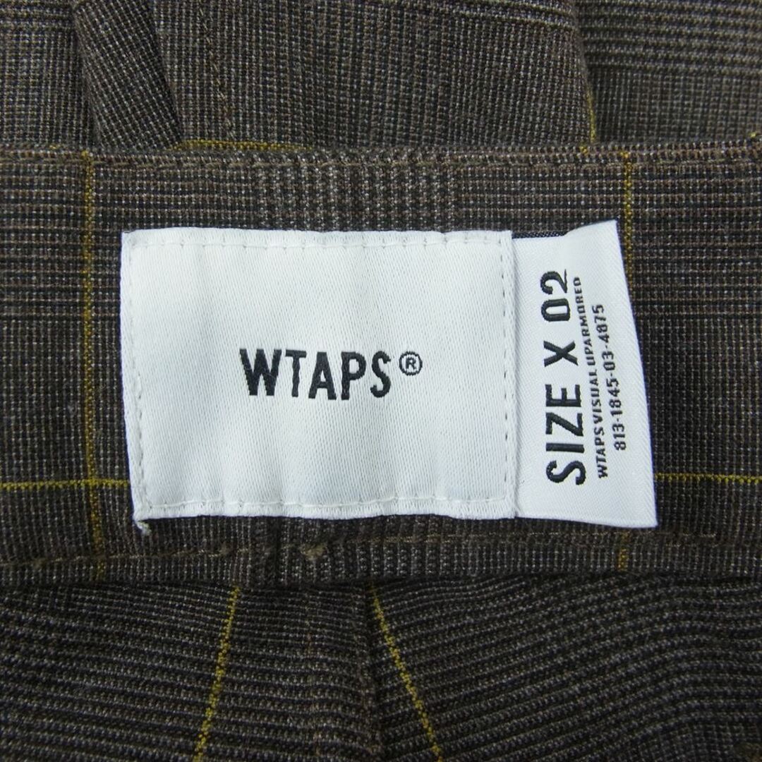 WTAPS ダブルタップス 20SS 201BRDT-PTM07 TUCK TROUSERS TEXTILE タック トラウザーズ テキスタイル パンツ ブラウン系 02【美品】 3