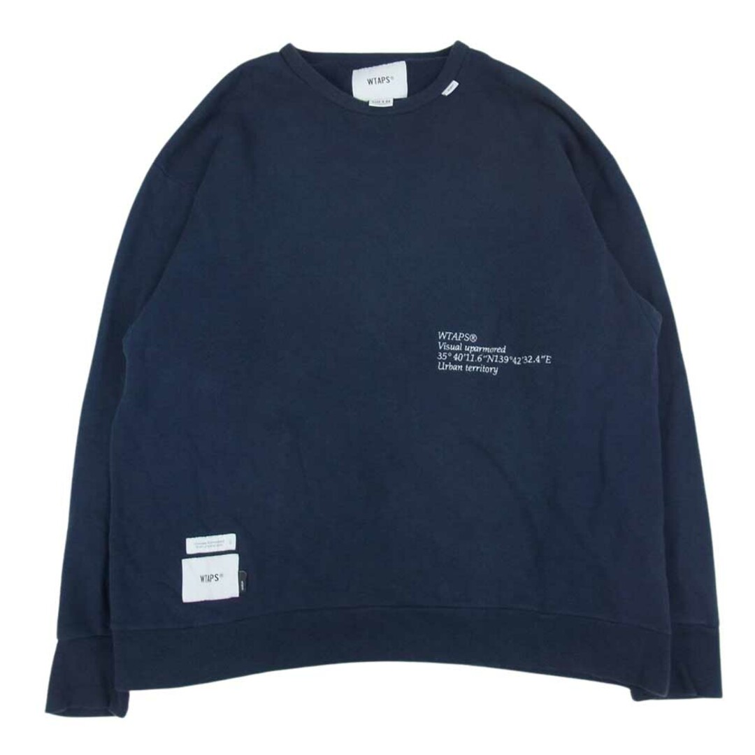 WTAPS ダブルタップス 211ATDT-CSM18 INSECT CREW NECK スウェット ネイビー系 04