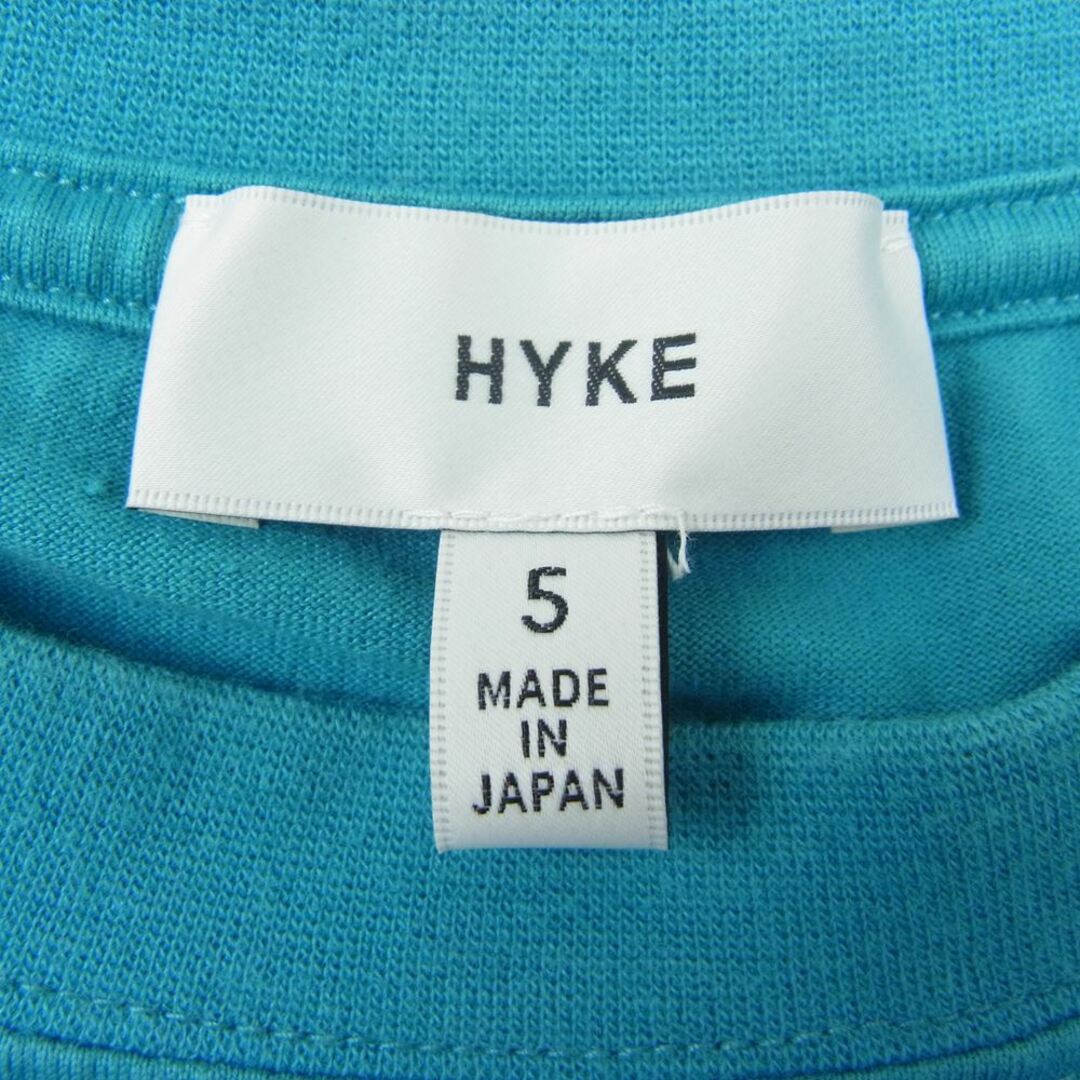 HYKE ハイク　トレーナー　ターコイズブルー　size1