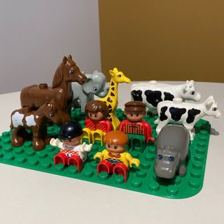レゴ デュプロ - 廃盤 LEGO デュプロ レトロな11点セット フィグ
