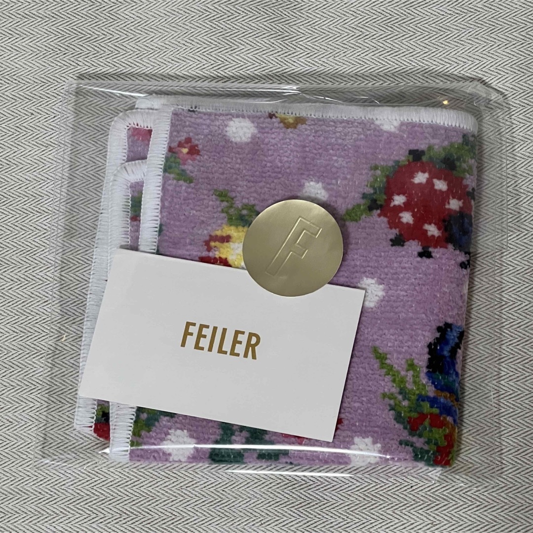 FEILER(フェイラー)のFEILER フェイラー　ハイジドット　ペールパープル　ハンカチ　旗艦店限定 レディースのファッション小物(ハンカチ)の商品写真