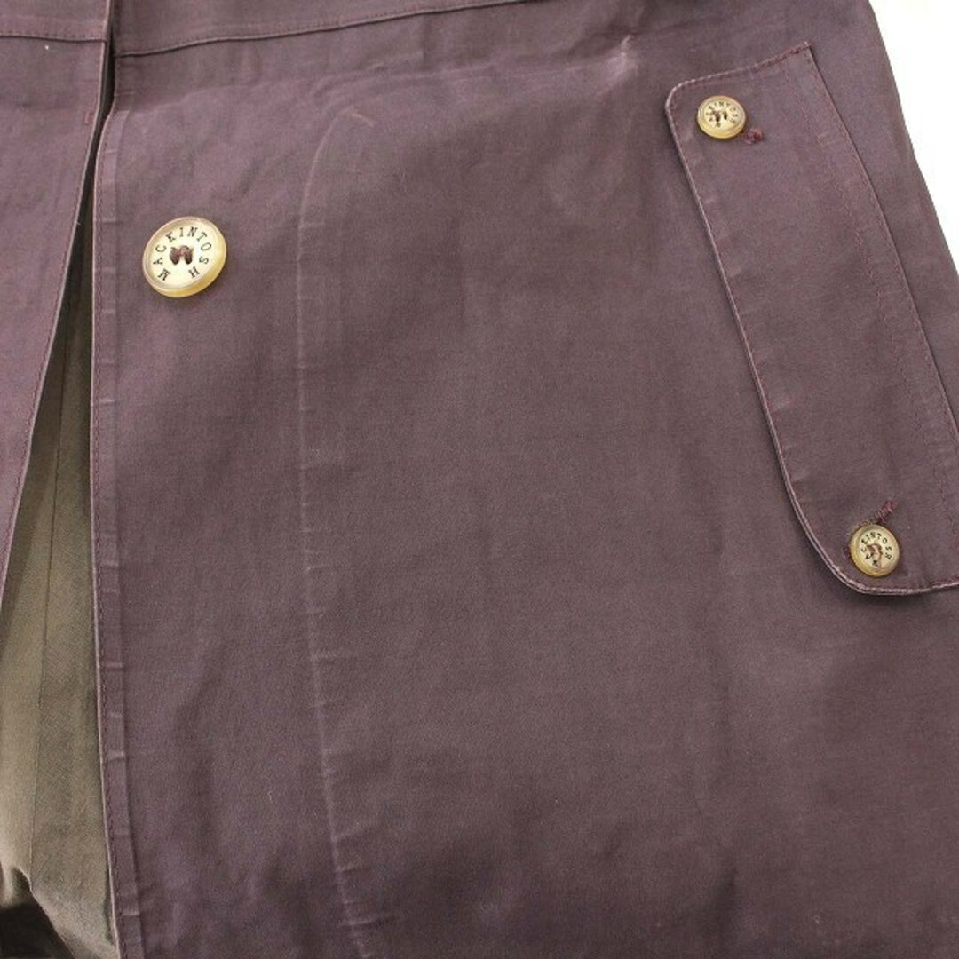 MACKINTOSH(マッキントッシュ)のマッキントッシュ MACKINTOSH ゴム引きコート ステンカラー 34 紫 レディースのジャケット/アウター(その他)の商品写真