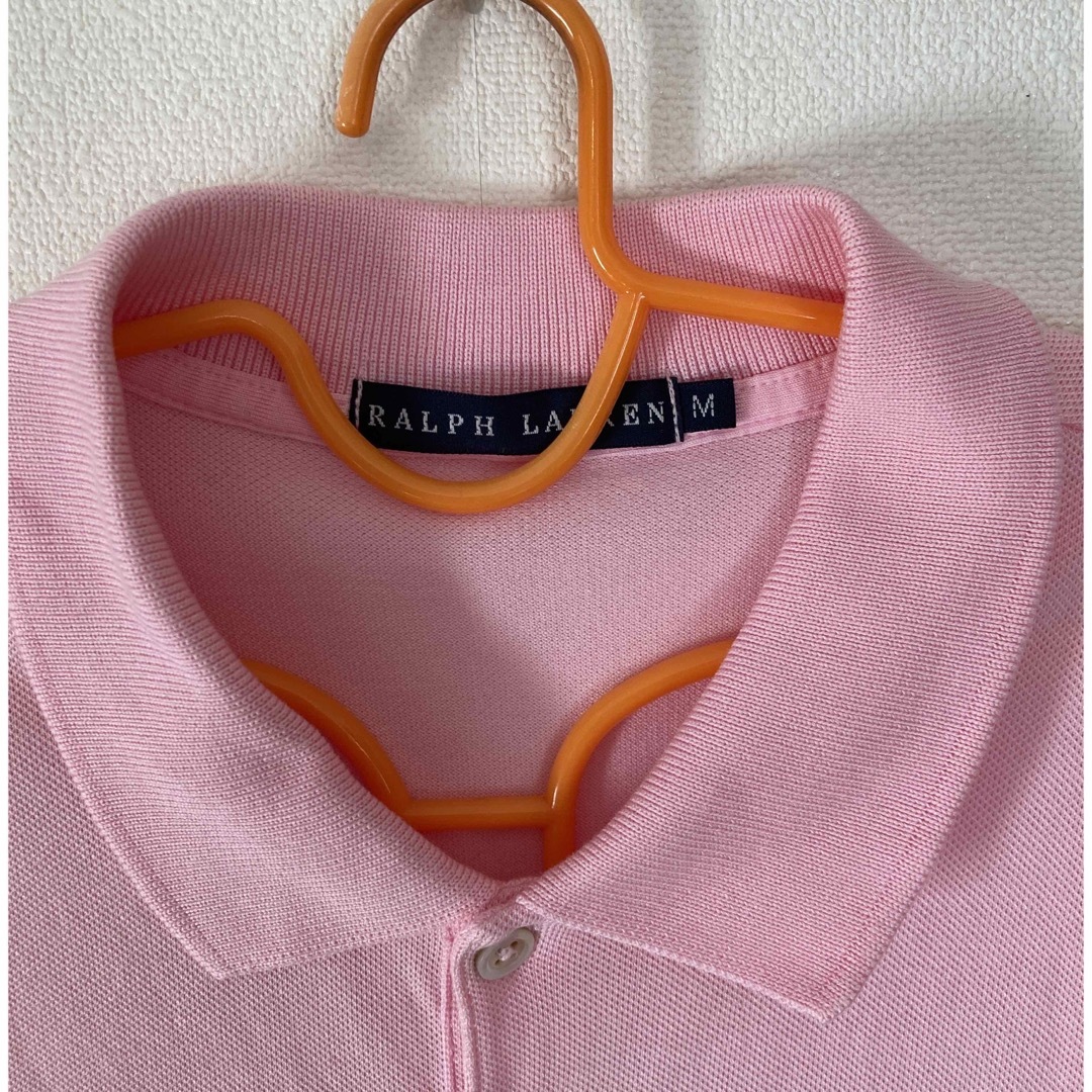 Ralph Lauren(ラルフローレン)のラルフローレン　ポロシャツ　ピンク　M レディースのトップス(ポロシャツ)の商品写真