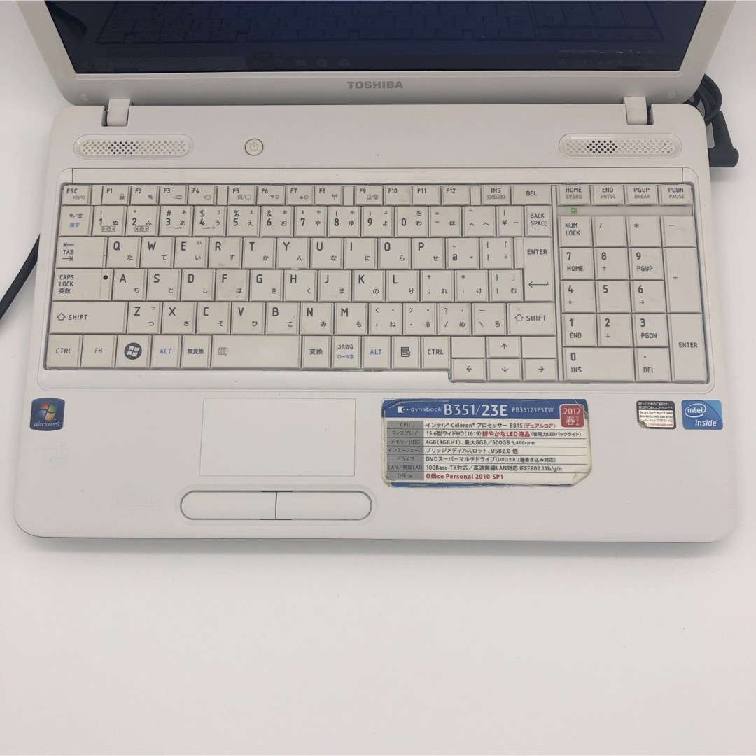 HDD320GB Windows10 東芝ノートパソコン Office