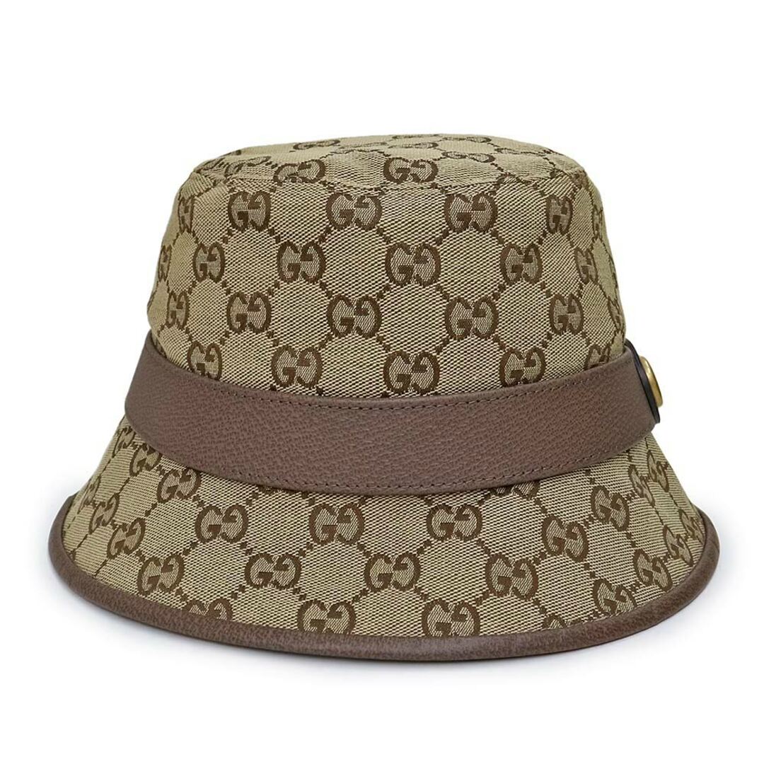 Gucci - グッチ ダブルG フェドラハット S 57cm 帽子 GGキャンバス