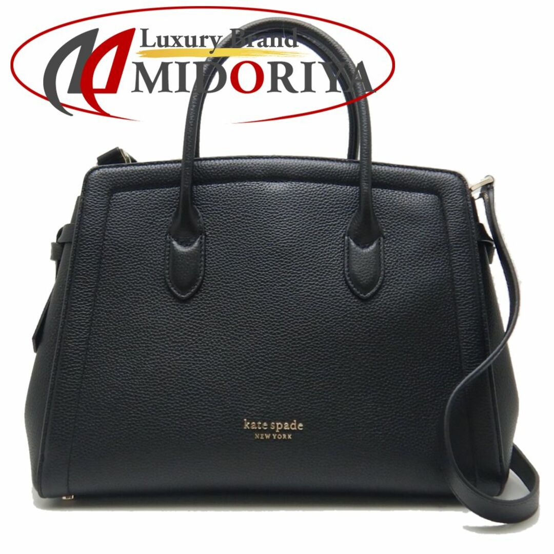 Kate Spade ケイトスペード ノット ラージサッチェル PXR00399 ハンドバッグ 2WAY レザー ブラック/250838 ☆未使用