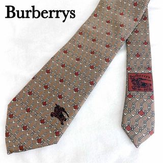 バーバリー(BURBERRY)の【美品】バーバリー ホース ロゴ ネクタイ メンズ ビジネス スーツ 高級(ネクタイ)