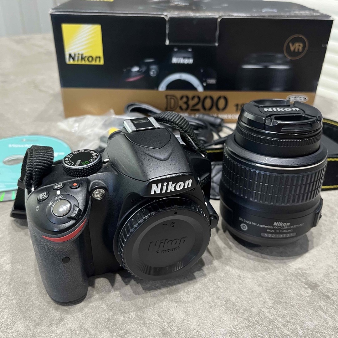 Nikon - Nikon D3200 18-55 VR Kit BLACK 一眼レフカメラの通販 by