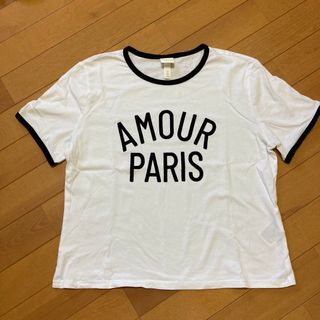 エイチアンドエム(H&M)のH&M  エイチアンドエム　クロップドロゴTシャツ(Tシャツ(半袖/袖なし))