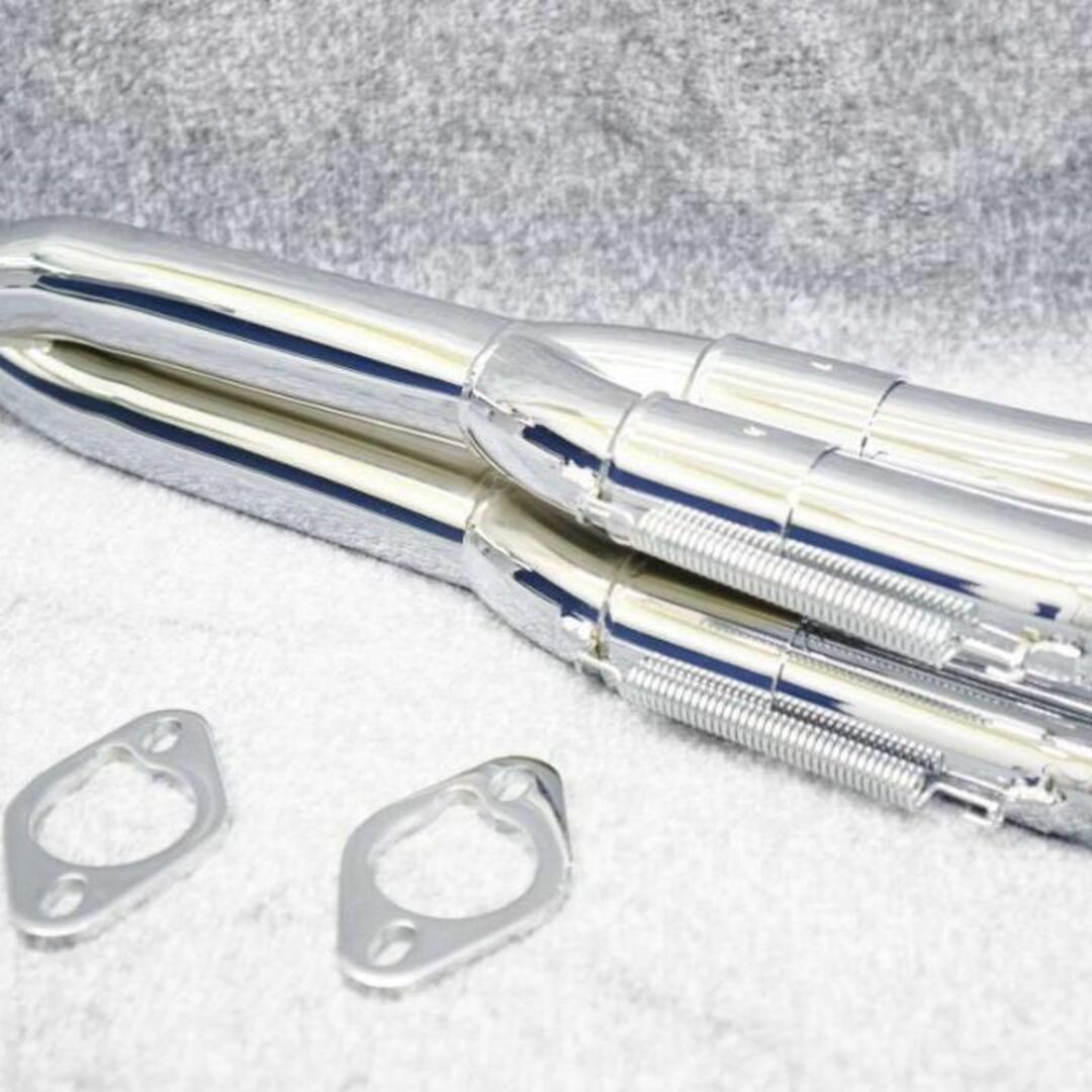 CB400SF DJガニマタ 6分割 マフラー メッキ+シルバー CB400SF DJガニマタ 6分割 マフラー メッキ+シルバー