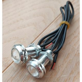 防水 イーグルアイ 18mm LED スポットライト 白色(車内アクセサリ)