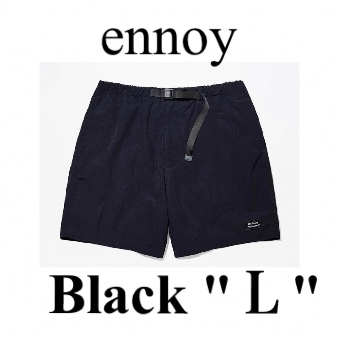 ENNOY NYLON SHORTS BLACK / size L