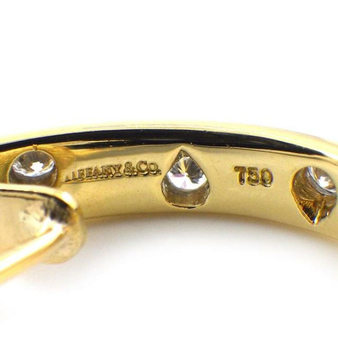 ティファニー Tiffany & Co. クリップ フープ ピアス ドッツ ドロップ 8ポイント ダイヤモンド K18YG PT950 3