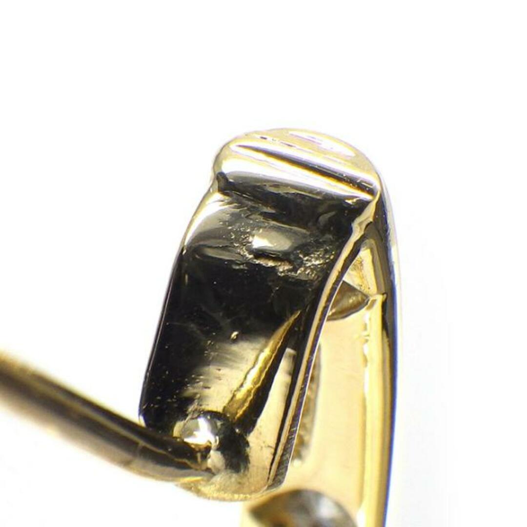ティファニー Tiffany & Co. クリップ フープ ピアス ドッツ ドロップ 8ポイント ダイヤモンド K18YG PT950 5