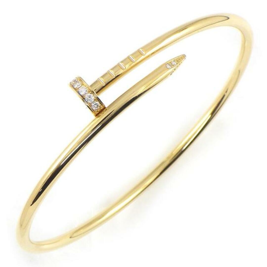 カルティエ Cartier バングル ジュスト アン クル スモールモデル SM B6066116 釘モチーフ 20ポイント ダイヤモンド 0.18ct K18YG / #16