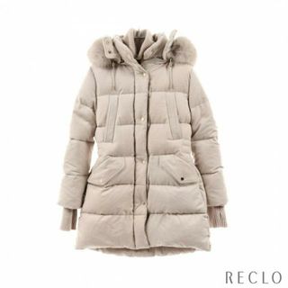 モンクレール(MONCLER)のTALASSA-IL ダウンコート カシミヤ アイボリー(ダウンコート)