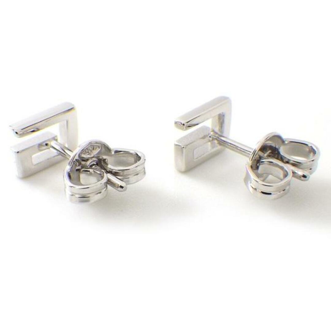 グッチ GUCCI ピアス G ロゴ スクエア K18WG 【中古】 グッチ GUCCI ピアス G ロゴ スクエア K18WG 【中古】