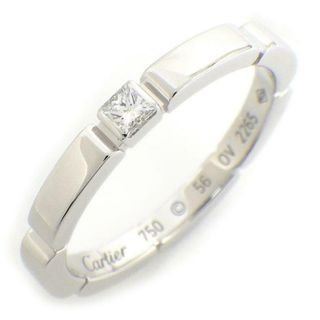 カルティエ(Cartier)のカルティエ Cartier リング マイヨン パンテール 1ポイント プリンセスカット ダイヤモンド K18WG 15.5号 / #56 【中古】(リング(指輪))