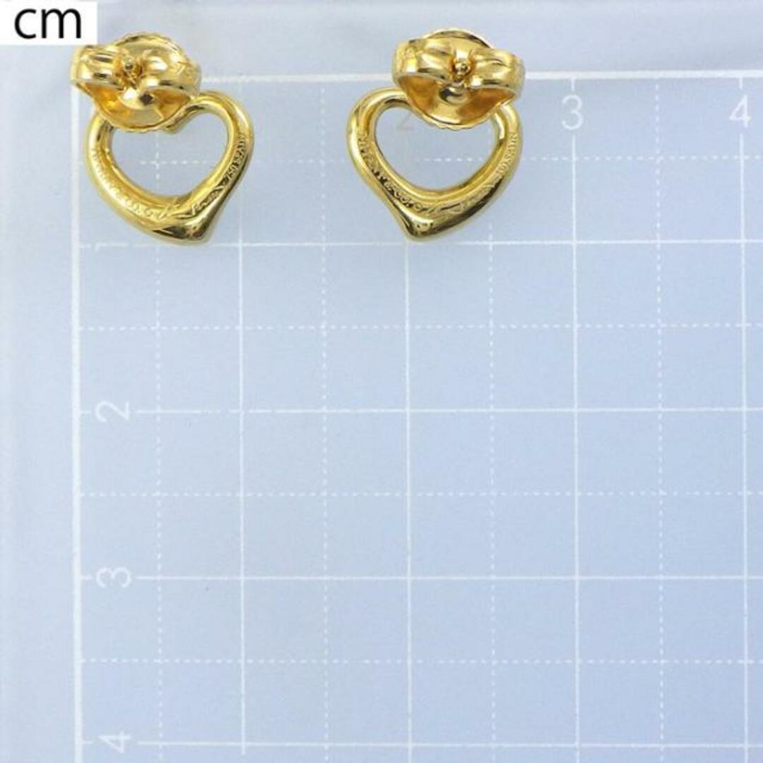 ティファニー Tiffany & Co. ピアス オープン ハート 10.5mm K18YG 【中古】