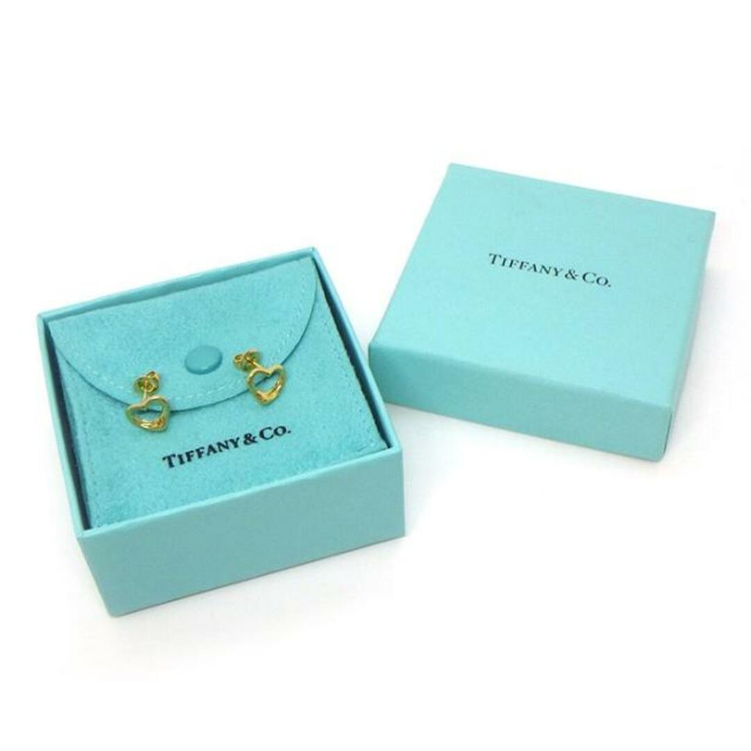 ティファニー Tiffany & Co. ピアス オープン ハート 10.5mm K18YG 【中古】