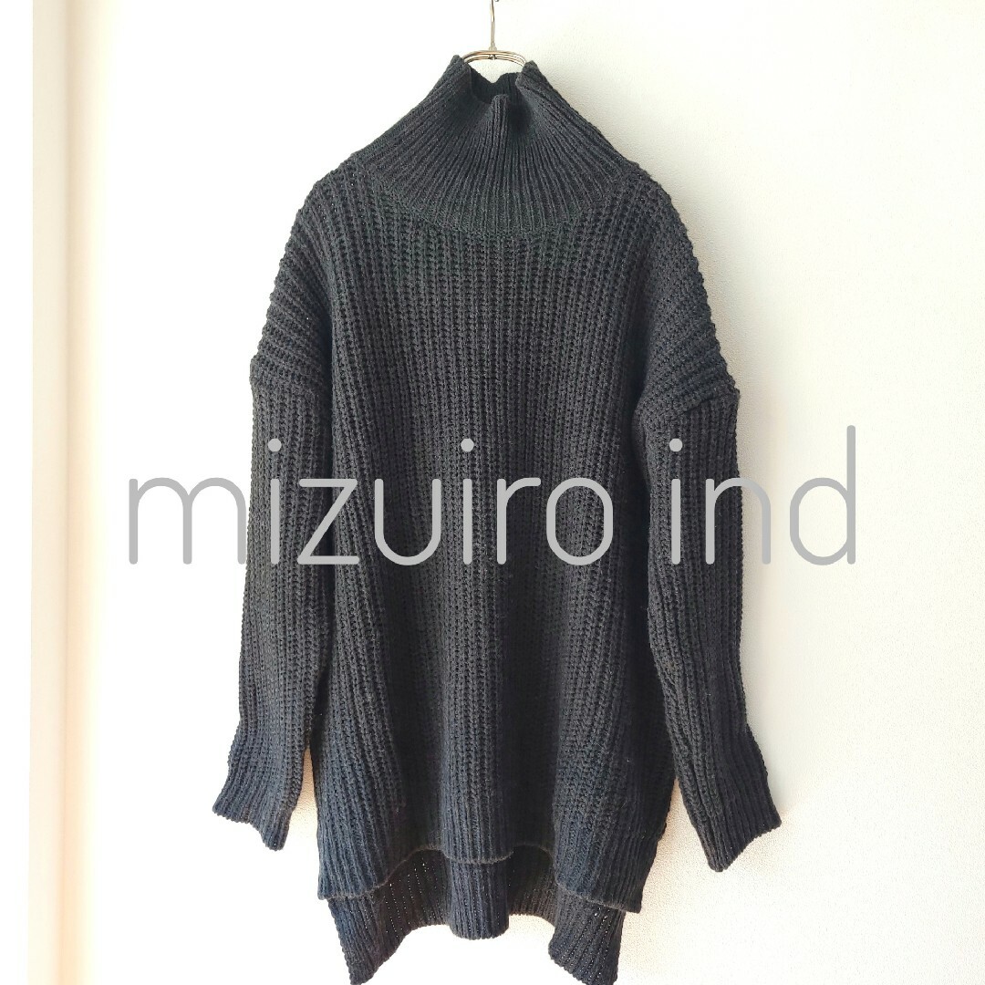 ミズイロインド mizuiro ind ウールセーター タートルネック ニット | フリマアプリ ラクマ